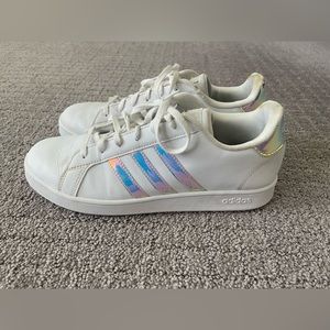 Size 7 Adidas Holographic tennis shoes